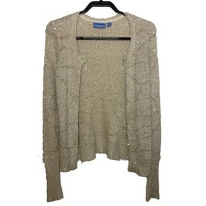 Loose fitting patterned cardigan